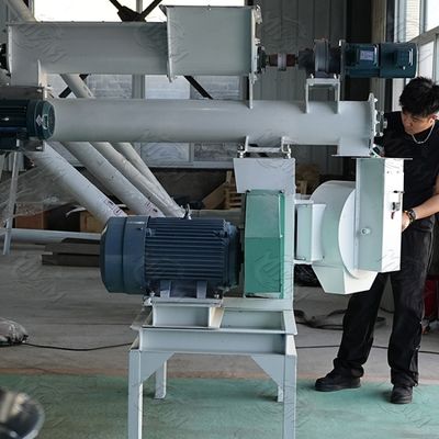 সিই ম্যানুয়াল ফিশ ফিড পেলেট মেশিন 350-450 কেজি/এইচ ক্যাটল ফিড তৈরির মেশিন