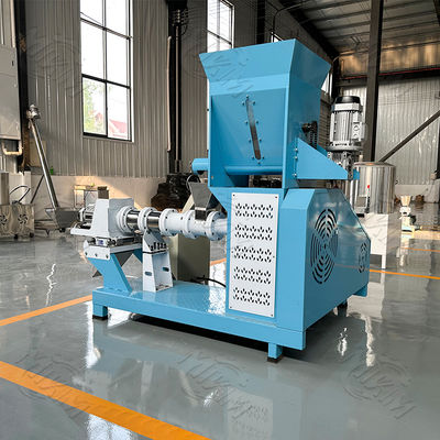 Single Screw Extruder Fish Feed Pellet Machine with 100-2000 kg/h Capacity, Stainless Steel Construction and Easy Operation