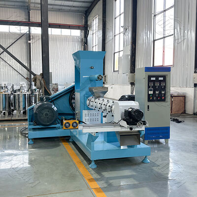Stainless Steel Fish Feed Extruder Machine with 100-2000 kg/h Capacity and Automatic Feeding for Pet Food Pellet Making