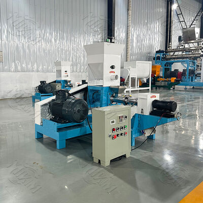 বাড়িতে তৈরি কুকুরের খাবারের এক্সট্রুডার মেশিন প্রক্রিয়াকরণ লাইন তৈরি ছোট ভাসমান মাছের খাদ্য তৈরির জন্য ব্যবহৃত হয়, পোষা খাবারের এক্সট্রুডার বিক্রয়ের জন্য