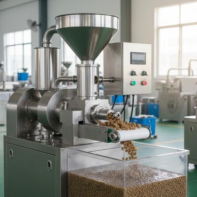 স্বয়ংক্রিয় স্টেইনলেস স্টীল ফিশ ফিড পেললেট মেশিন ভাসমান এবং ডুবে যাওয়া ফিডের জন্য 100-2000 কেজি / ঘন্টা ক্ষমতা সহ