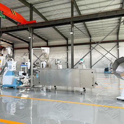 শুকনো ভেজা পোষা খাবারের স্বয়ংক্রিয় একক স্ক্রু চিংড়ি খাওয়ানোর মেশিন এক্সট্রুডার চিংড়ি